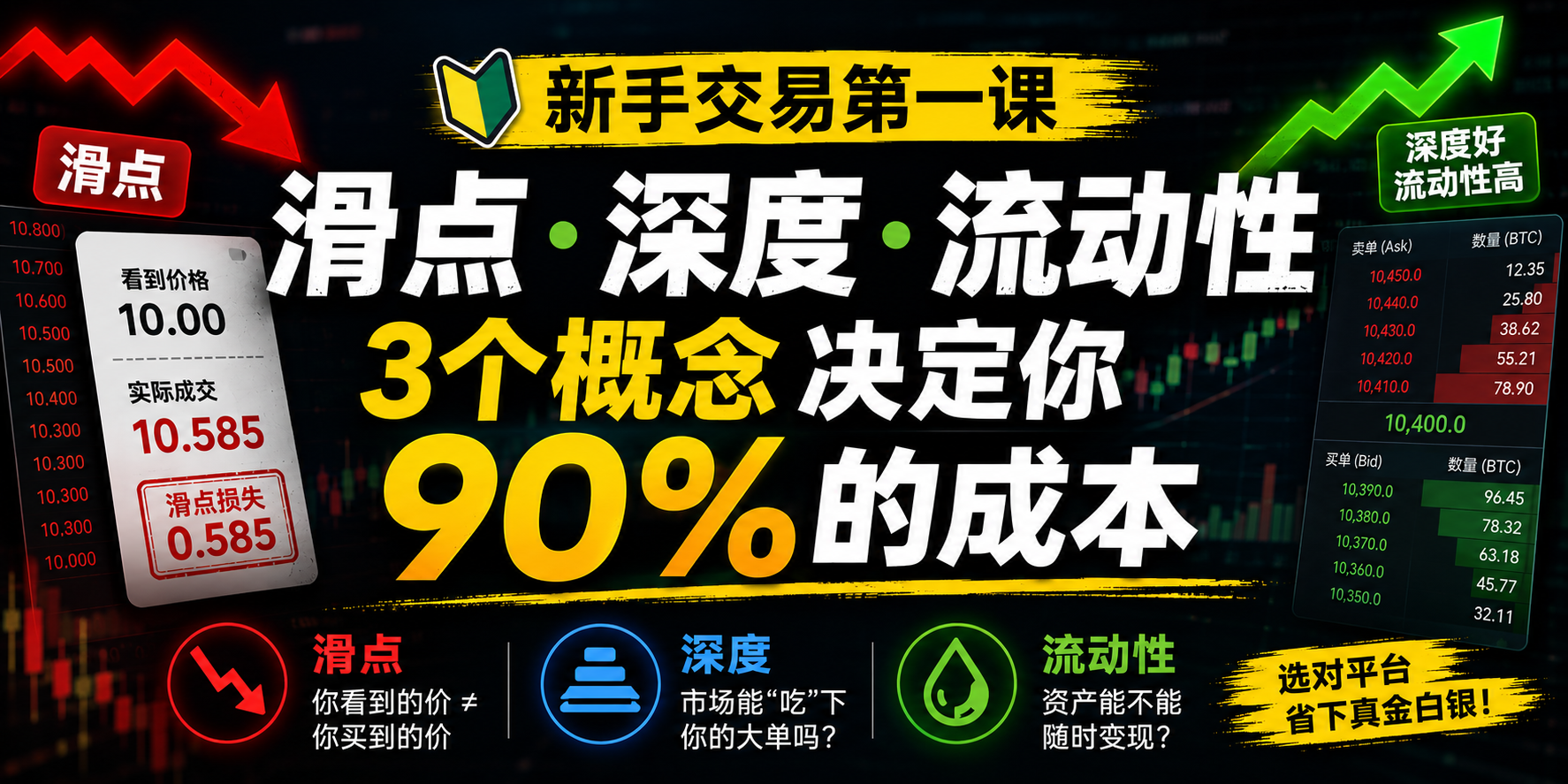 滑点、深度、流动性:选交易所前必须搞懂的三个概念